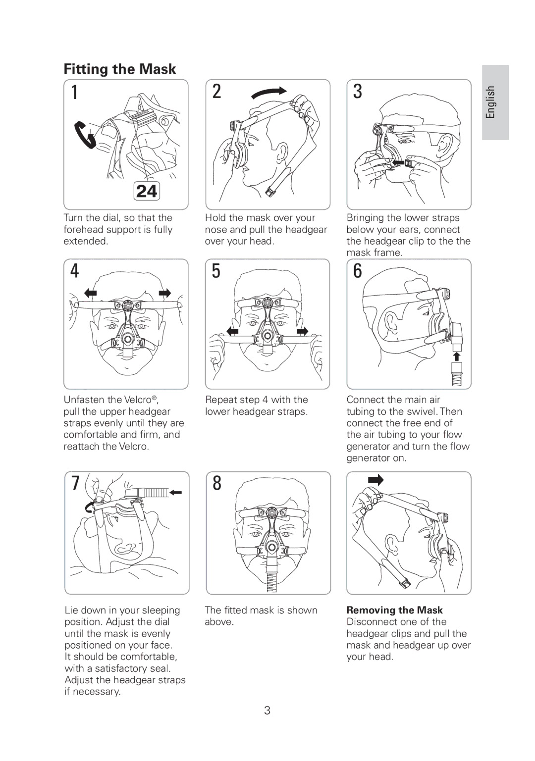 ResMed Mirage Micro manual Fitting the Mask 