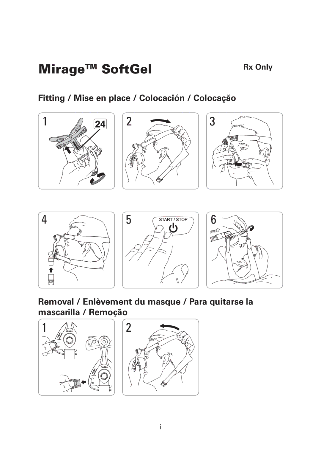 ResMed manual Mirage TM SoftGel 