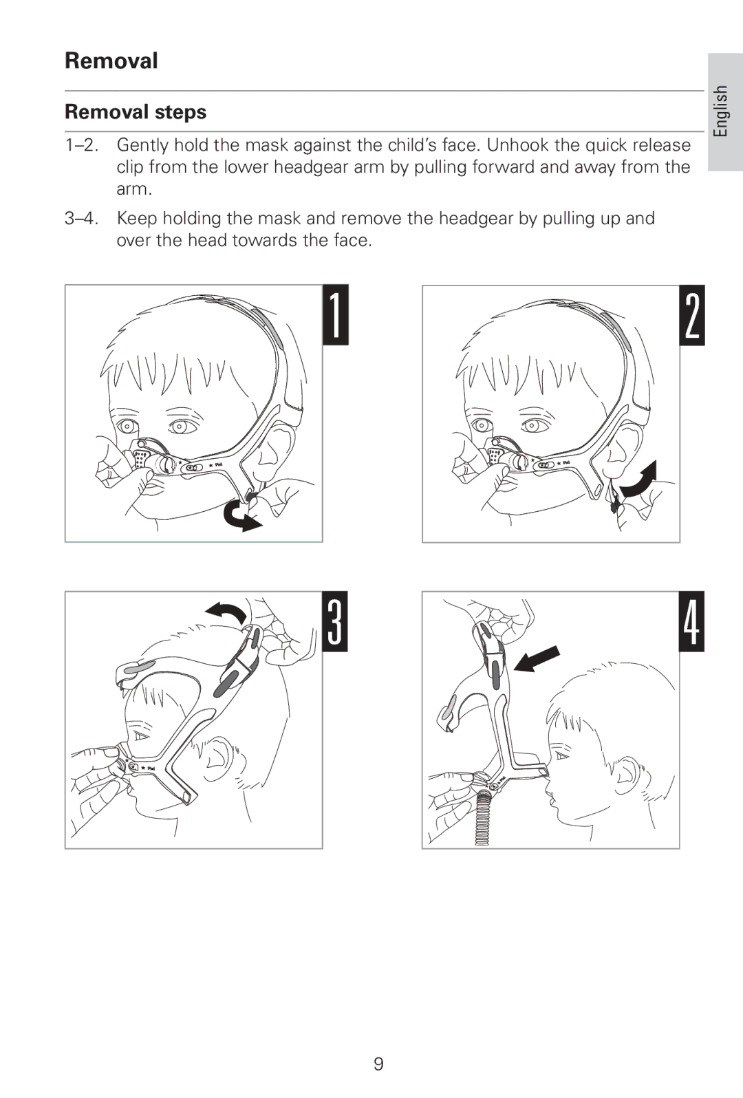 ResMed Pixi manual Removal steps 