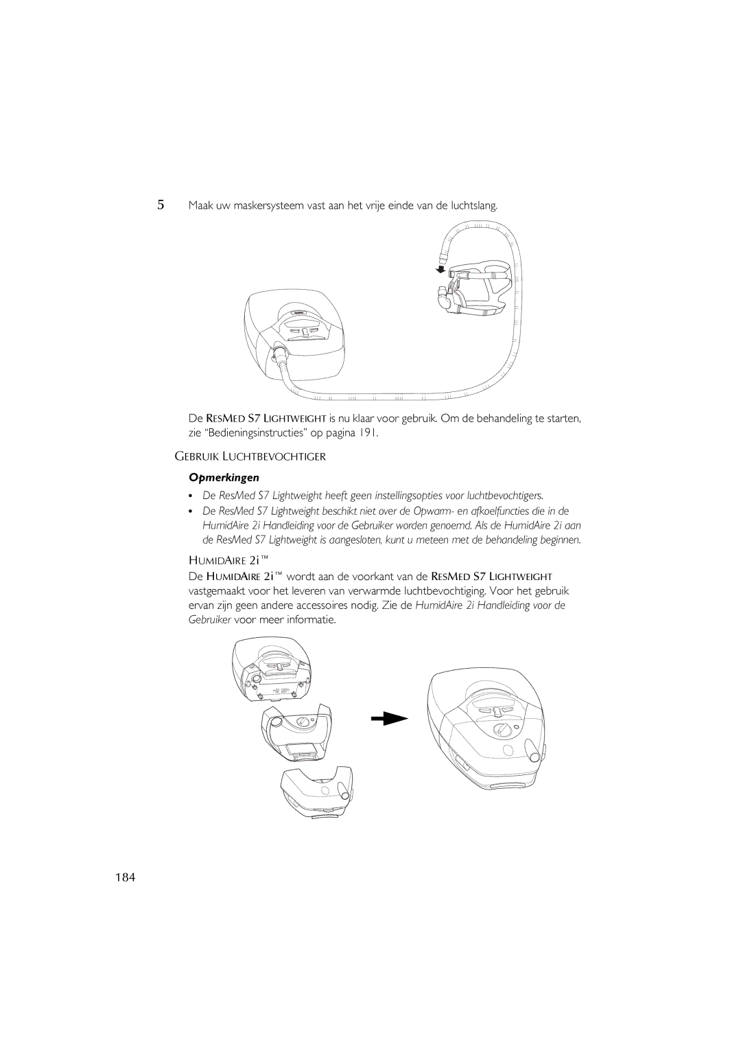 ResMed S7 user manual 184 