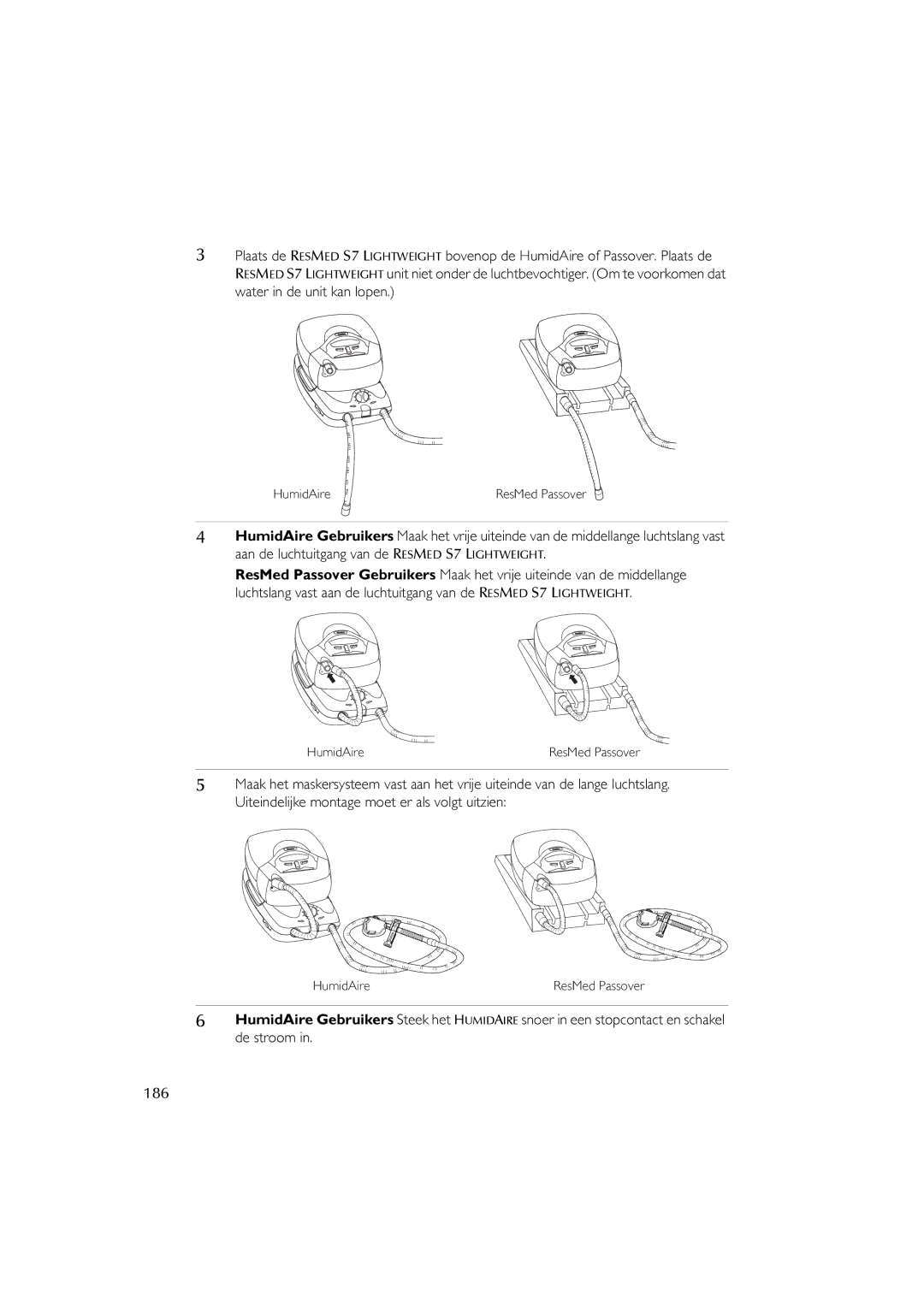 ResMed user manual Resmed S7 Lightweight, 186 