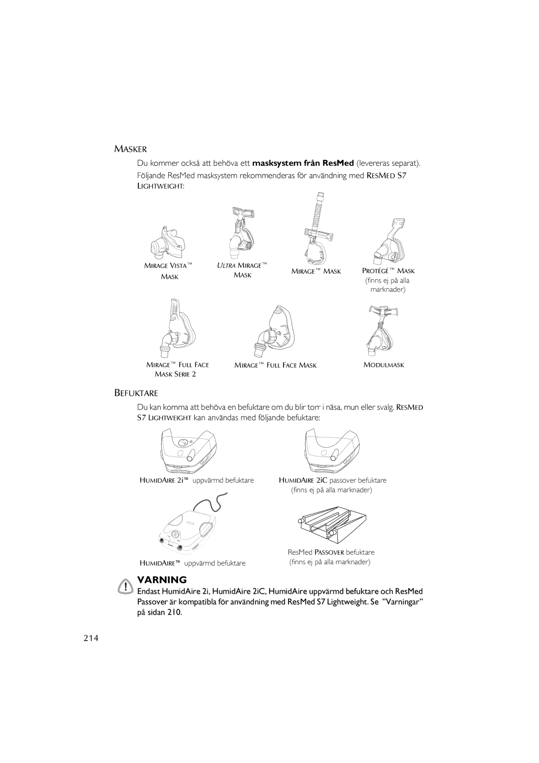 ResMed S7 user manual 214 