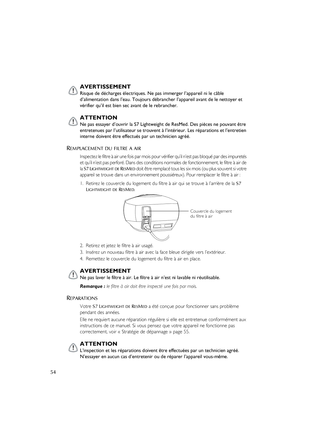 ResMed S7 user manual #$= 