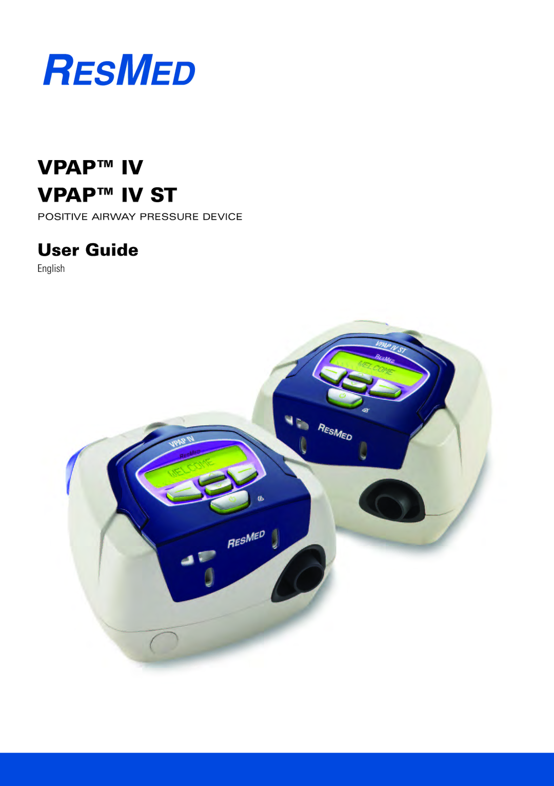 ResMed VPAP IV ST manual Vpap Vpap IV ST 