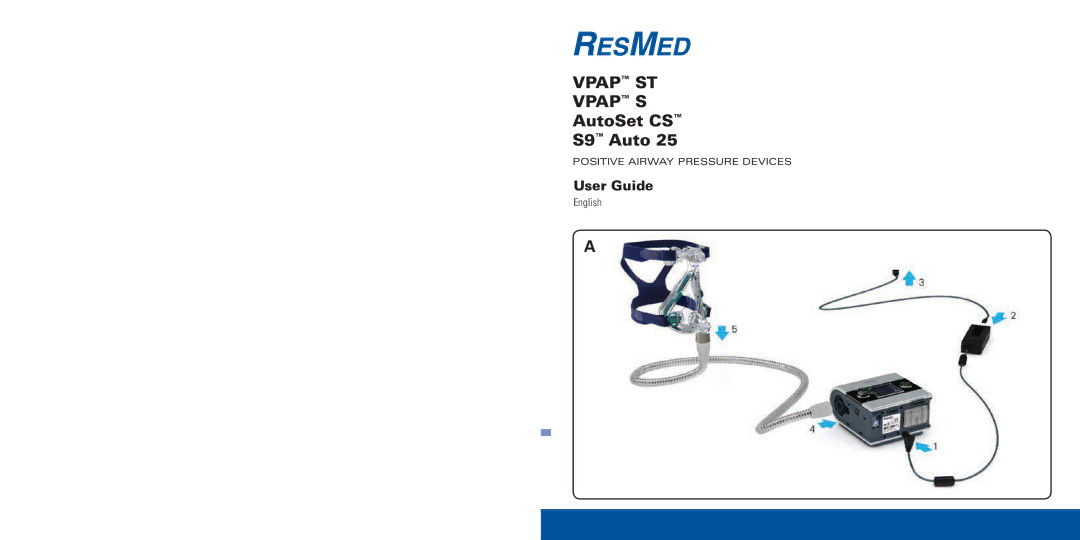 ResMed AutoSet CS, VPAP S, S9 Auto 25 manual Vpap ST 