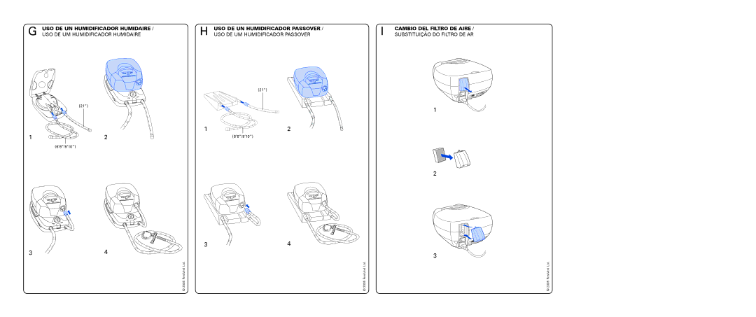 ResMed VPAPTm III$IIIst user manual Cambio DEL Filtro DE Aire 