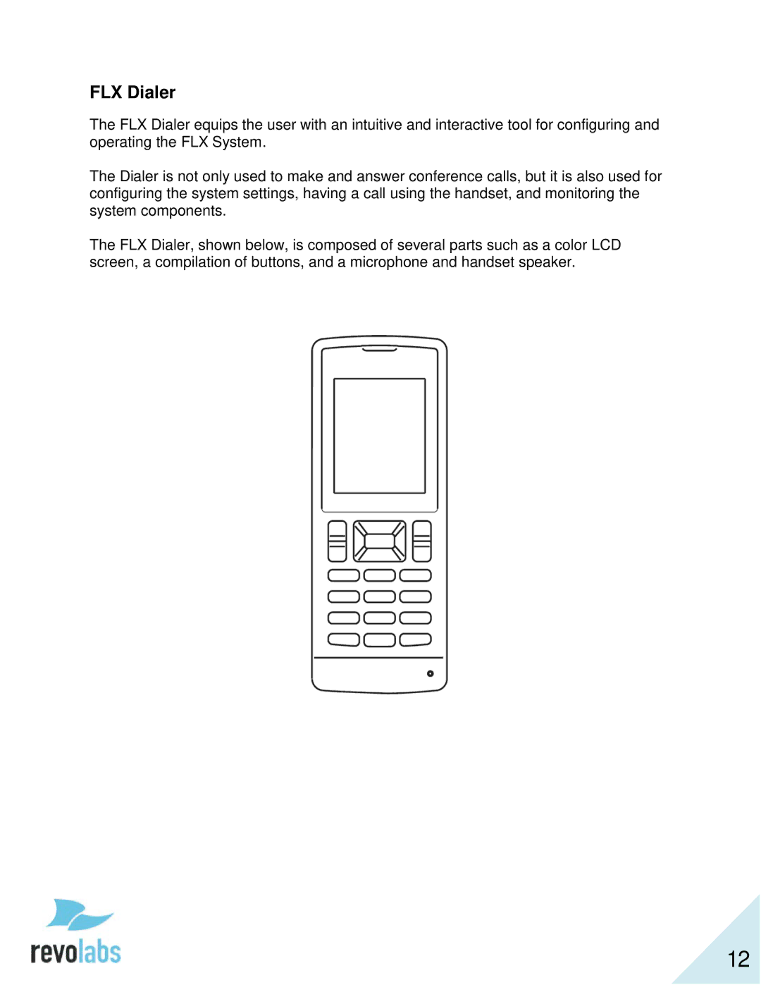 Revolabs 10-FLX2-200-VOIP 10-FLX2-020-VOIP 10-FLX2-002-VOIP 10-FLX2-101-VOIP manual FLX Dialer 