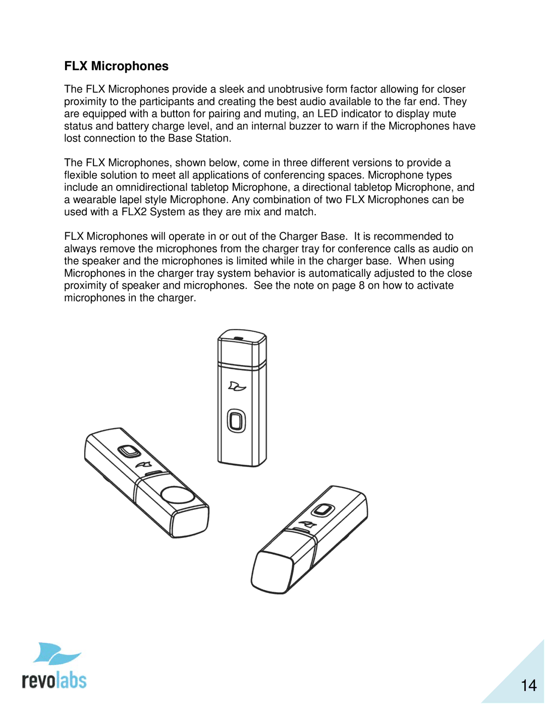 Revolabs 10-FLX2-200-VOIP 10-FLX2-020-VOIP 10-FLX2-002-VOIP 10-FLX2-101-VOIP manual FLX Microphones 