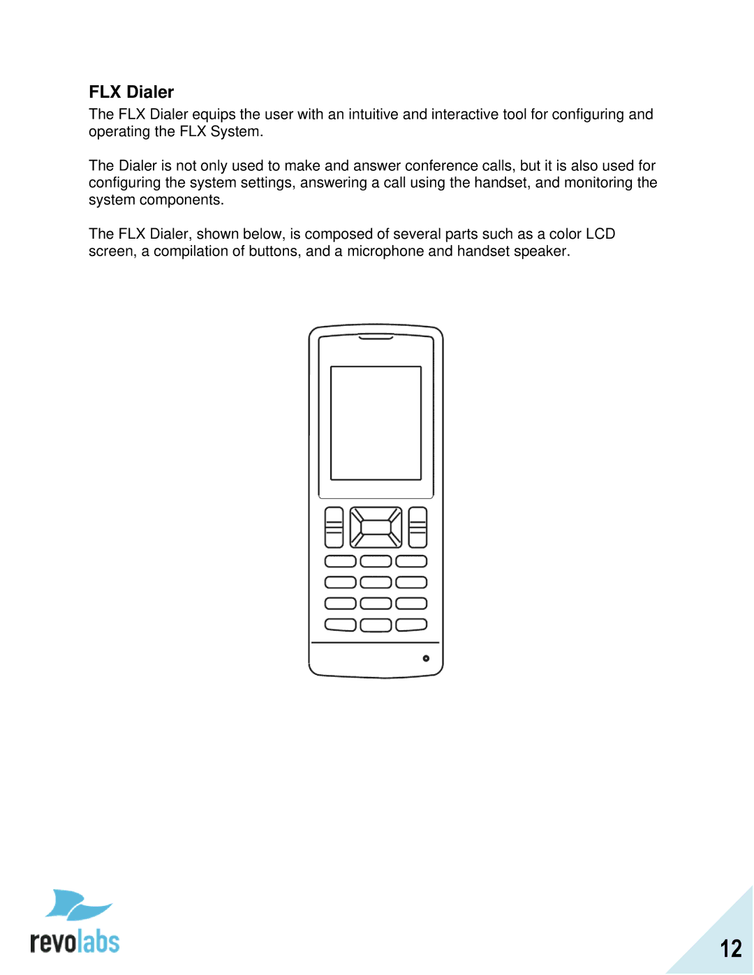 Revolabs FLX2 manual FLX Dialer 