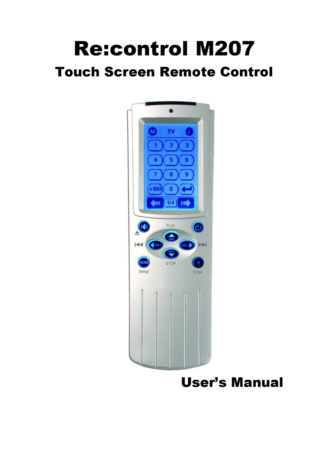 Revox Recontrol M207 user manual 