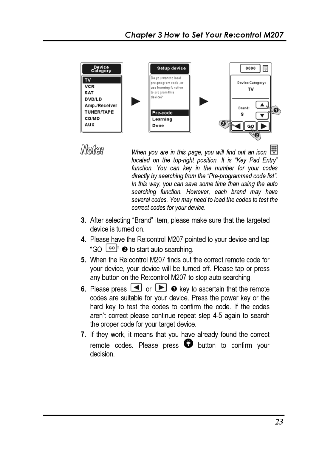 Revox user manual How to Set Your Recontrol M207 