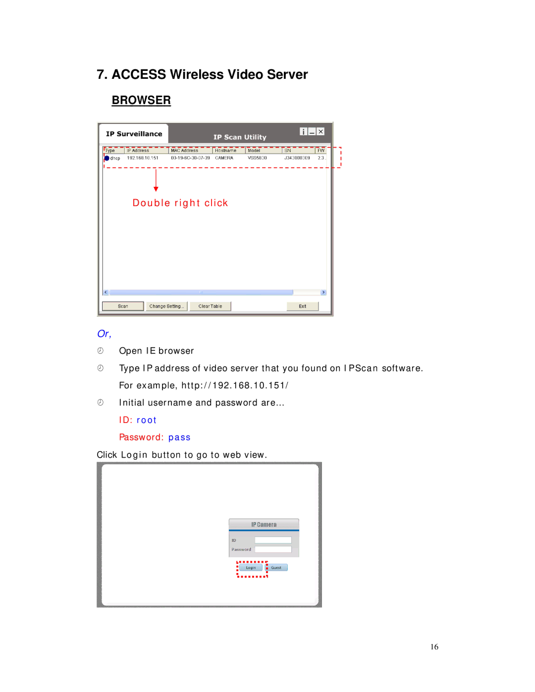 RF-Link Technology AWS-5832-VSR user manual Access Wireless Video Server, Browser 