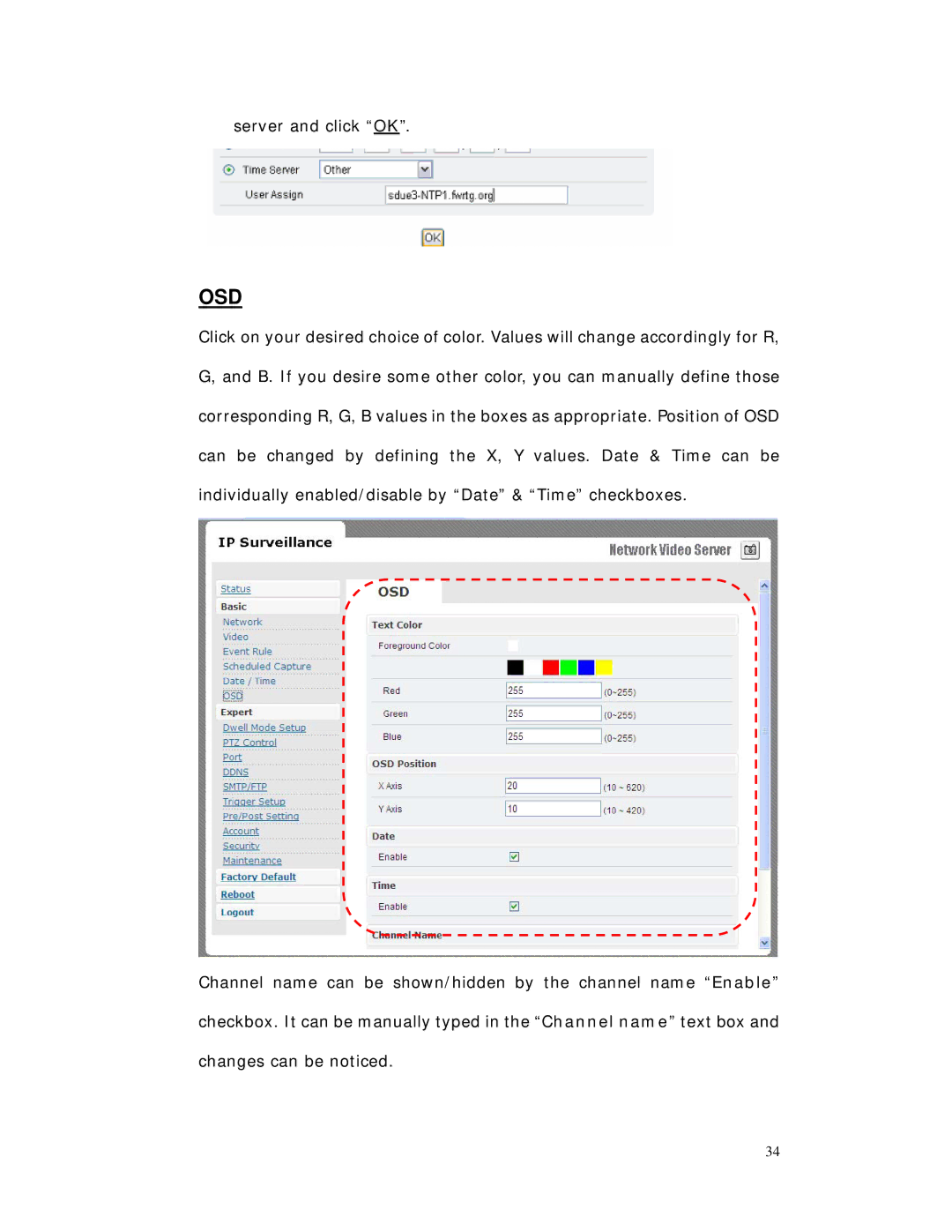 RF-Link Technology AWS-5832-VSR user manual Osd 