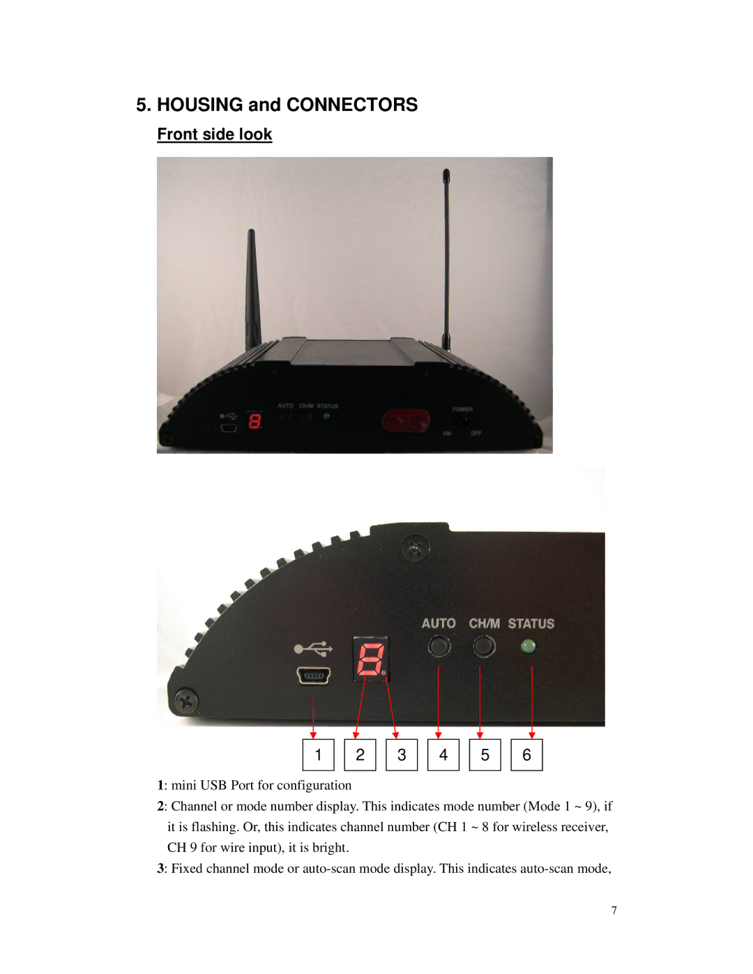 RF-Link Technology AWS-5832-VSR user manual Housing and Connectors 