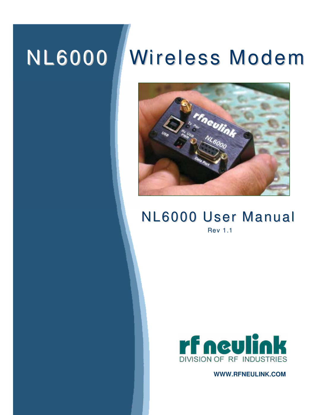 RF-Link Technology manual NL6000 Wireless Modem 