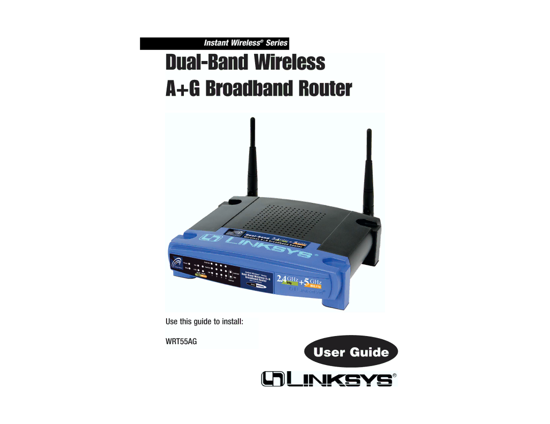 RF-Link Technology WRT55AG manual Dual-Band Wireless A+G Broadband Router 