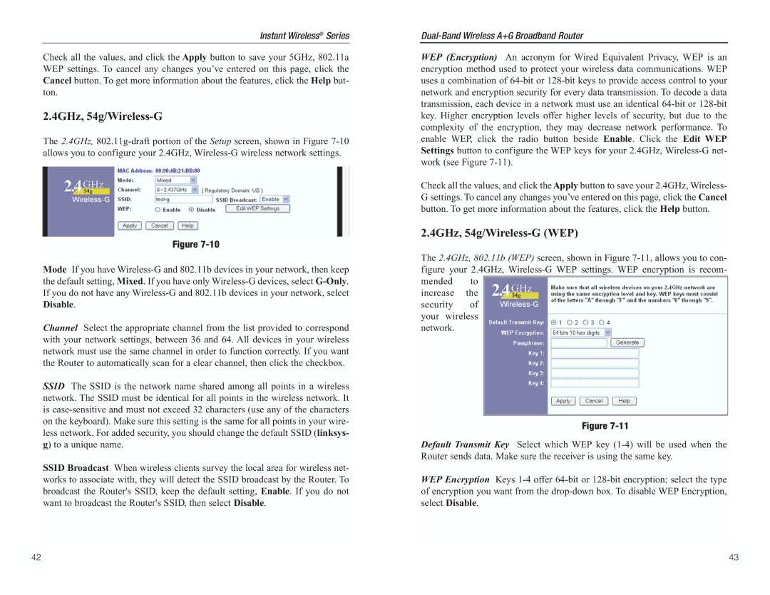 RF-Link Technology WRT55AG manual 4GHz, 54g/Wireless-G 