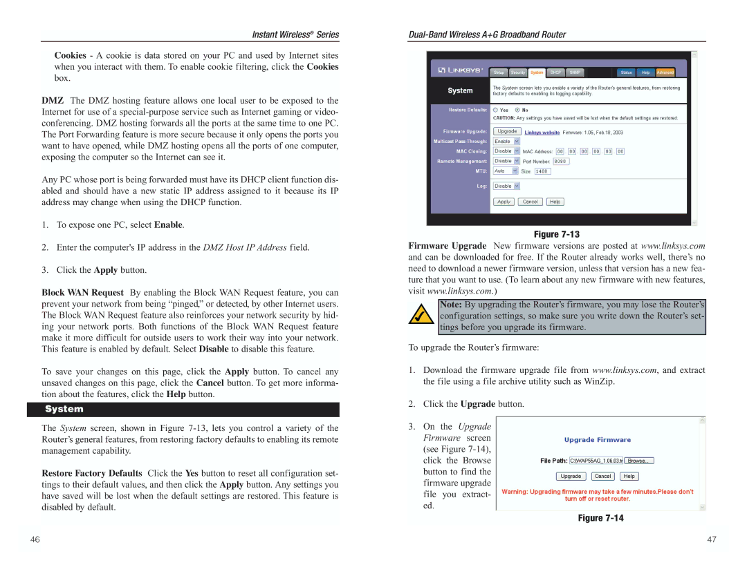 RF-Link Technology WRT55AG manual System 