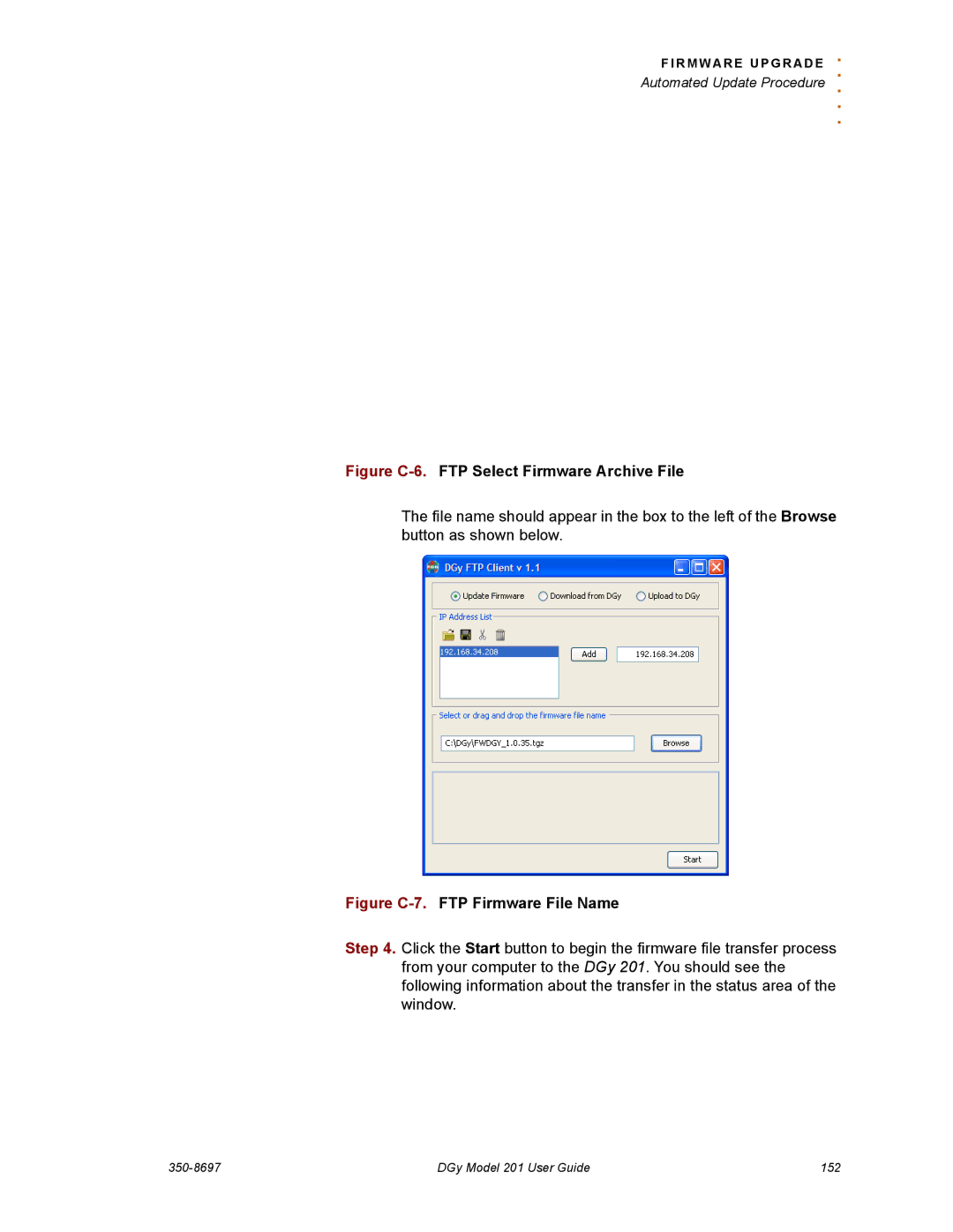 RGB Spectrum 201 manual Figure C-6.FTP Select Firmware Archive File 