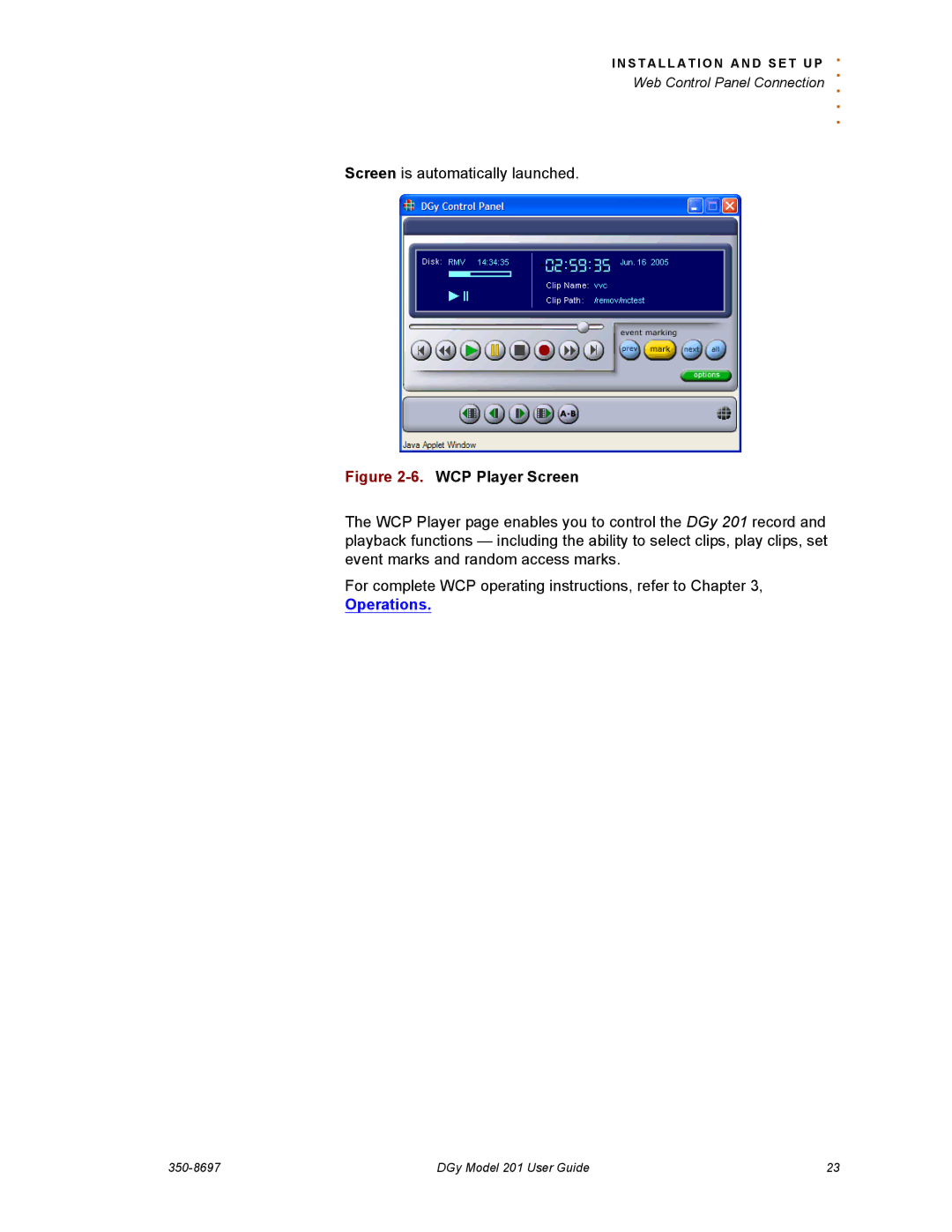 RGB Spectrum 201 manual Operations 