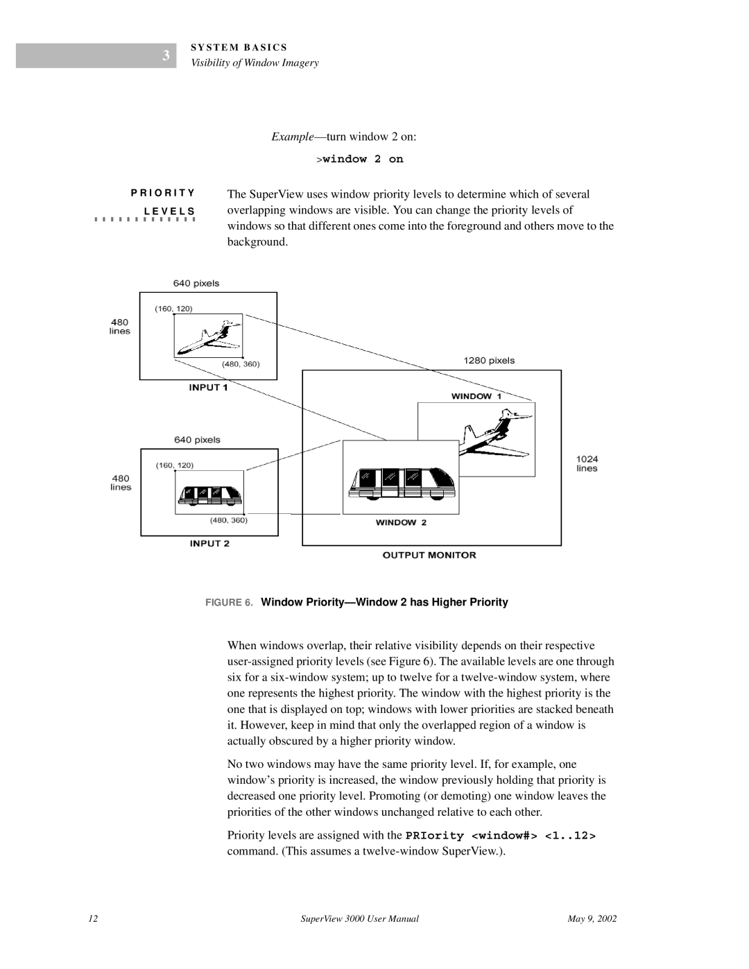 RGB Spectrum SuperView 3000 user manual Window 2 on 