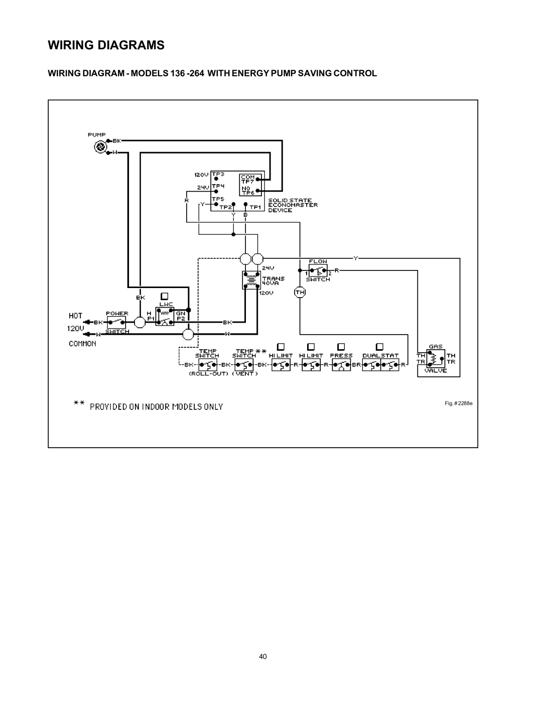 Rheem 136-1826 installation instructions Wiring Diagrams 