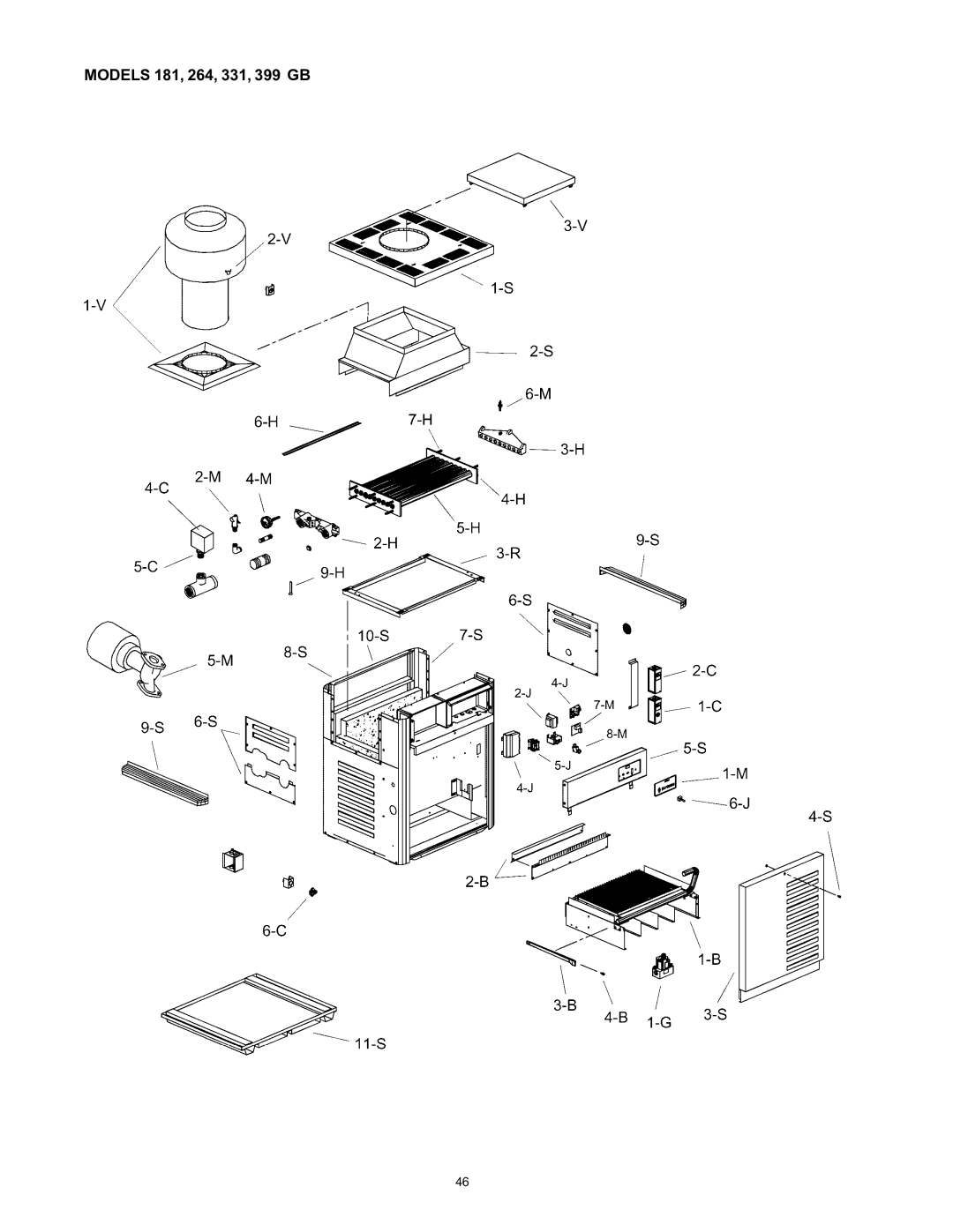 Rheem 136-1826 installation instructions Models 181, 264, 331, 399 GB 