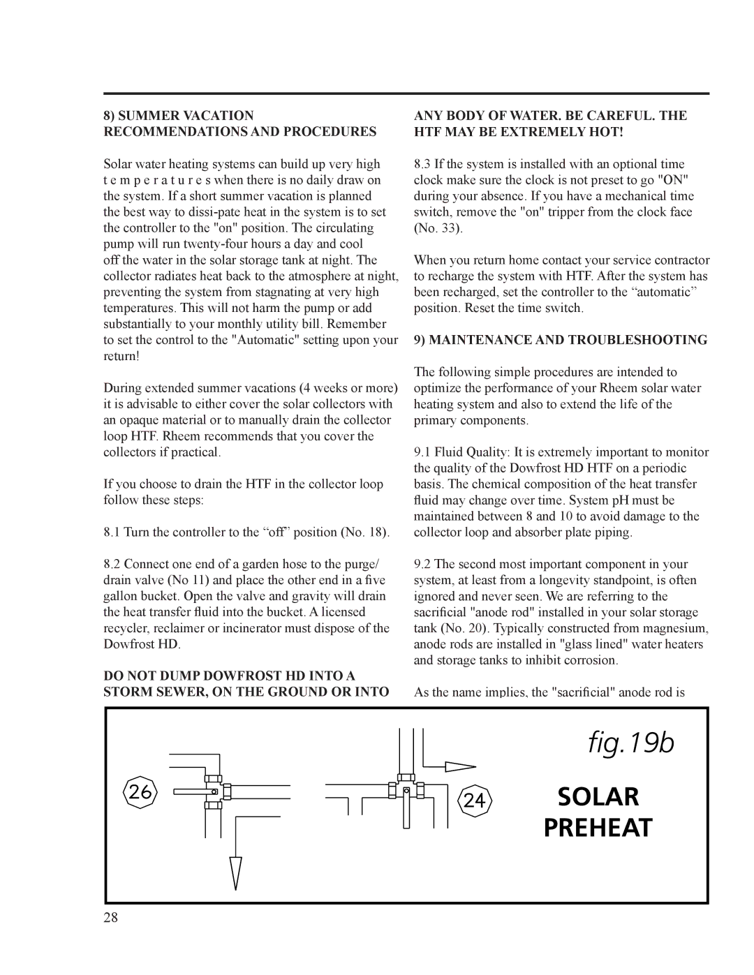 Rheem RS80-40BP, RS120-64BP, RS80-48BP installation instructions Solar 