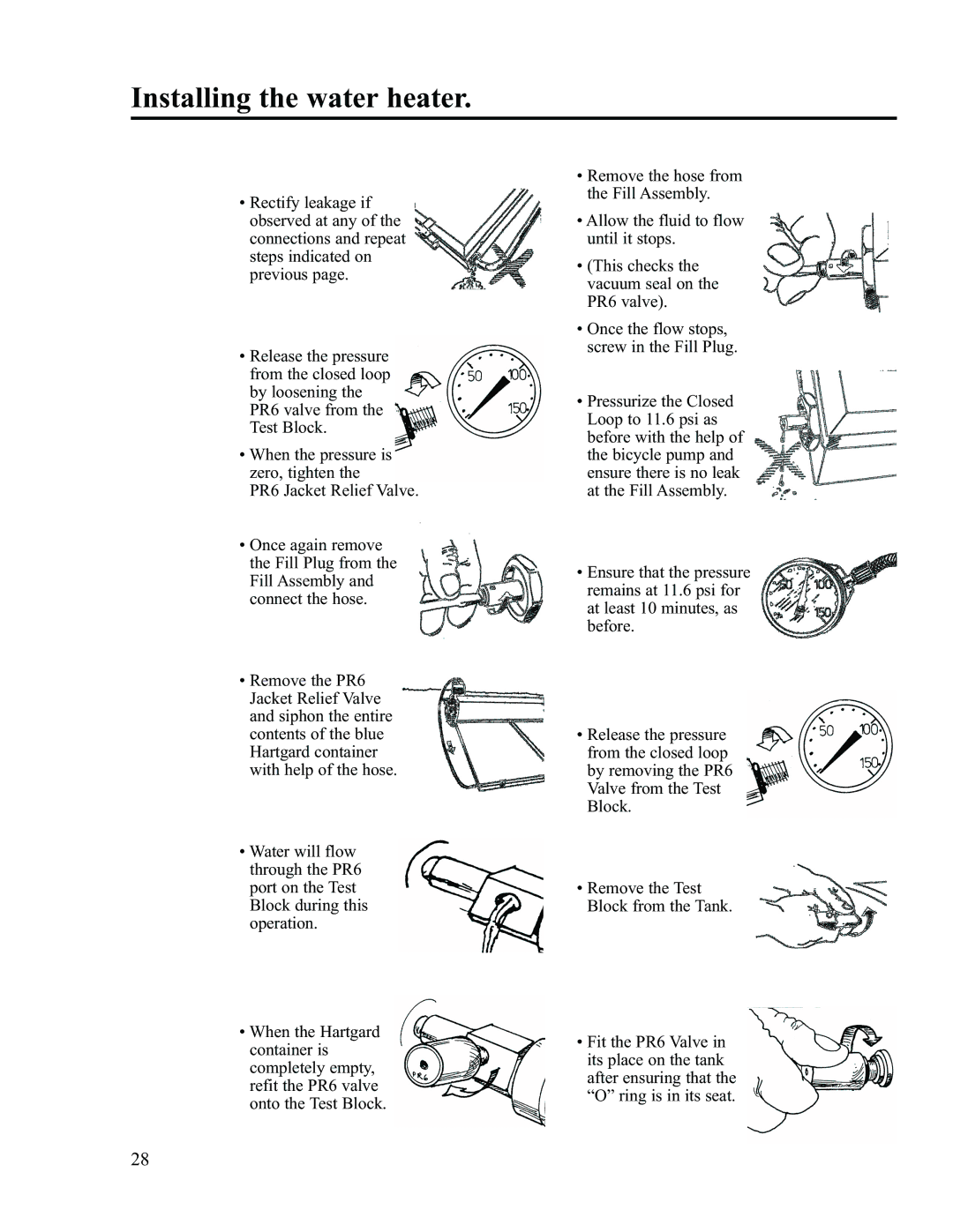 Rheem RS80-42BP, RS47-21BP installation instructions Installing the water heater 