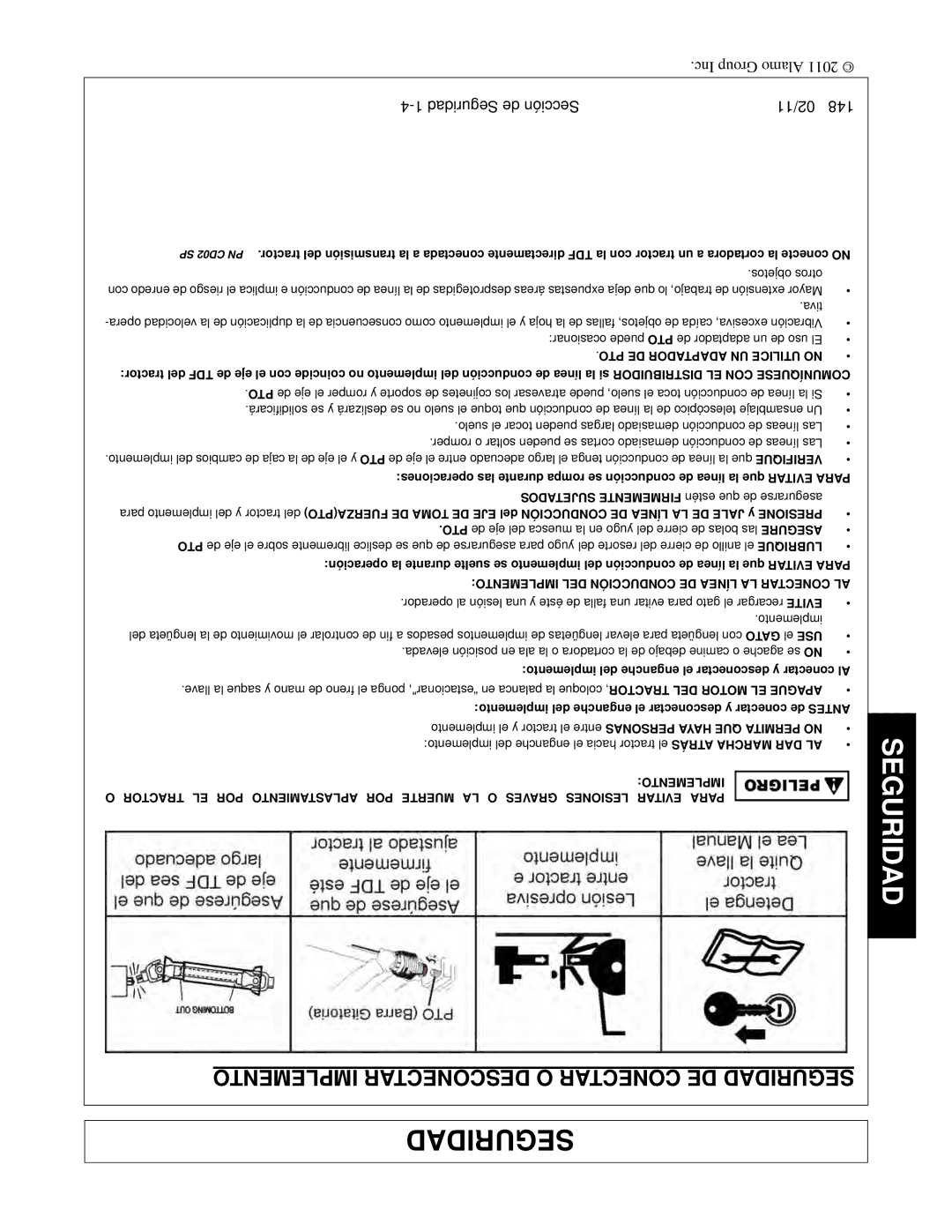 Rhino Mounts 148 manual Conectar DE Seguridadmplemento 