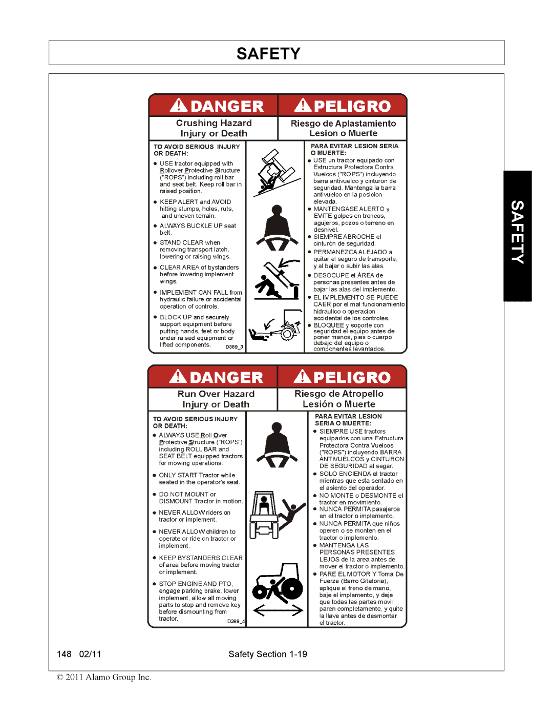 Rhino Mounts 148 manual Safety 