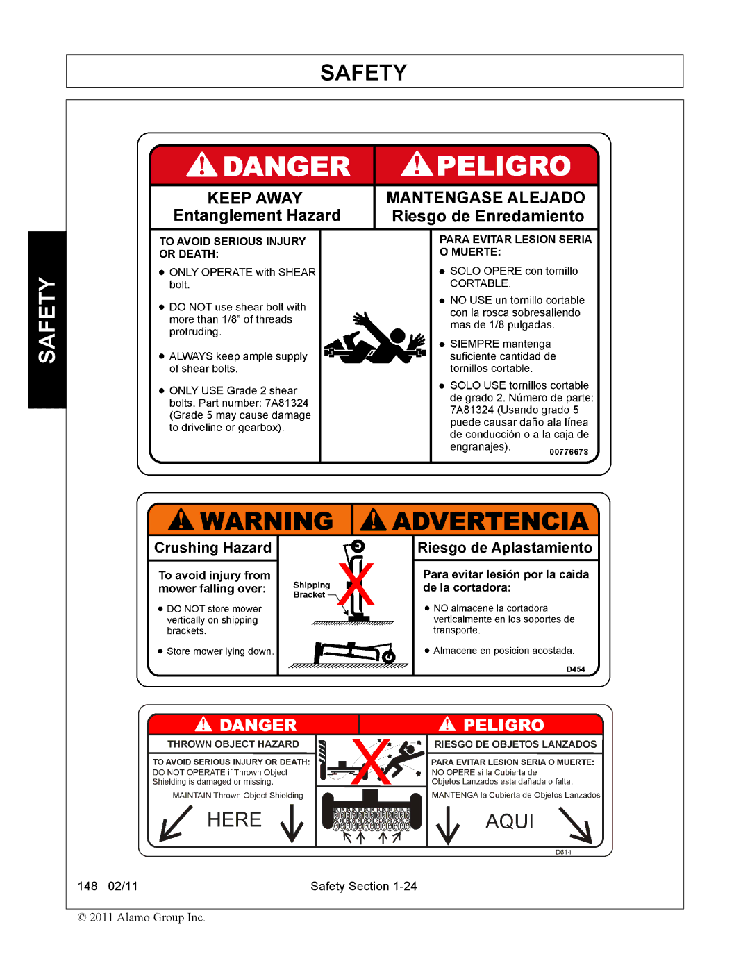 Rhino Mounts 148 manual Safety 