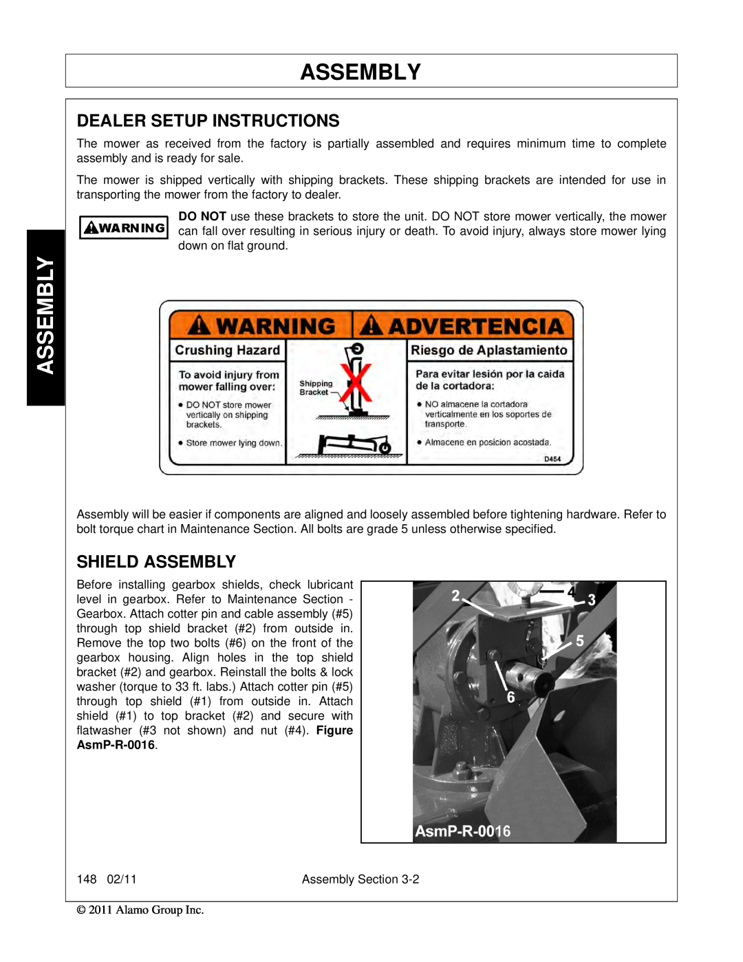 Rhino Mounts 148 manual Dealer Setup Instructions, Shield Assembly 