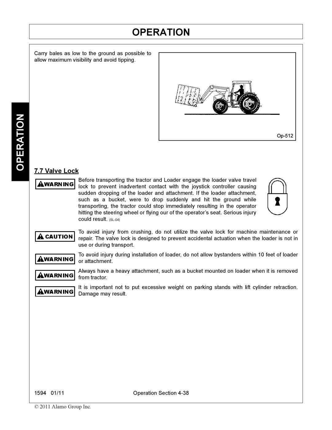 Rhino Mounts 1594 manual Valve Lock 