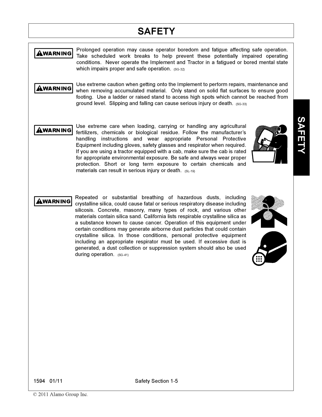 Rhino Mounts 1594 manual Safety 