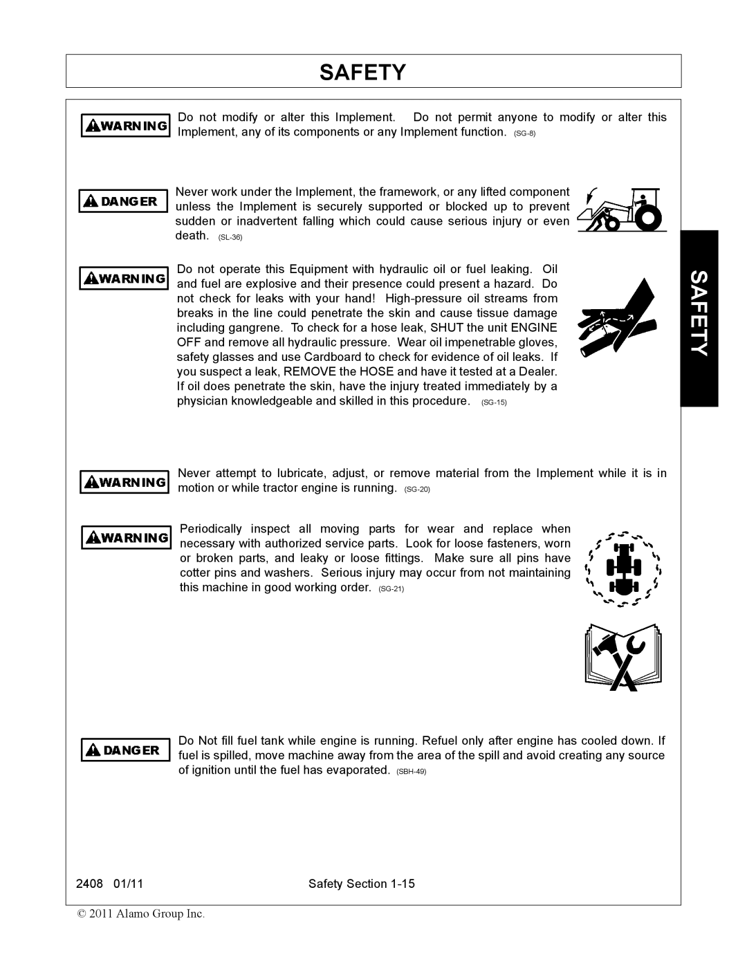 Rhino Mounts manual 2408 01/11 Safety Section 