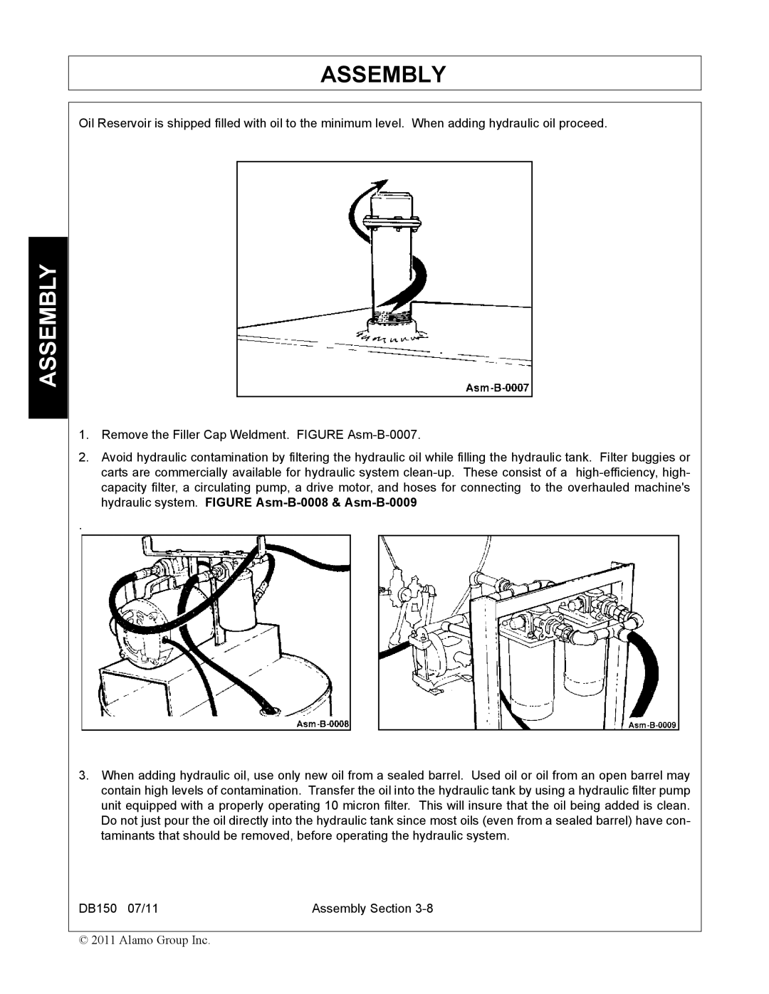 Rhino Mounts DB150 manual Assembly 