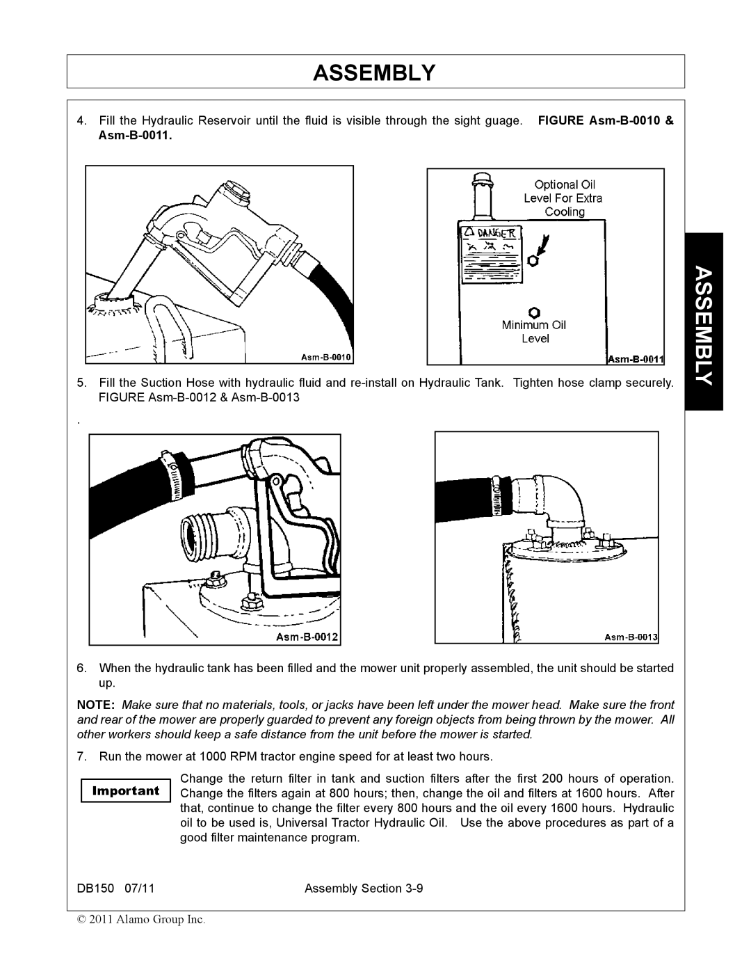 Rhino Mounts DB150 manual Asm-B-0011 