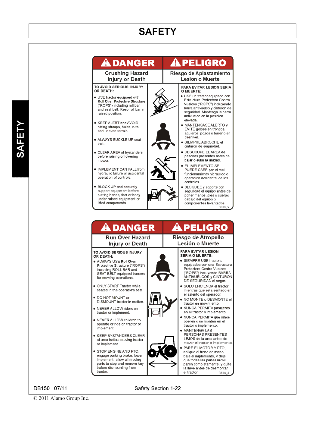 Rhino Mounts DB150 manual Safety 