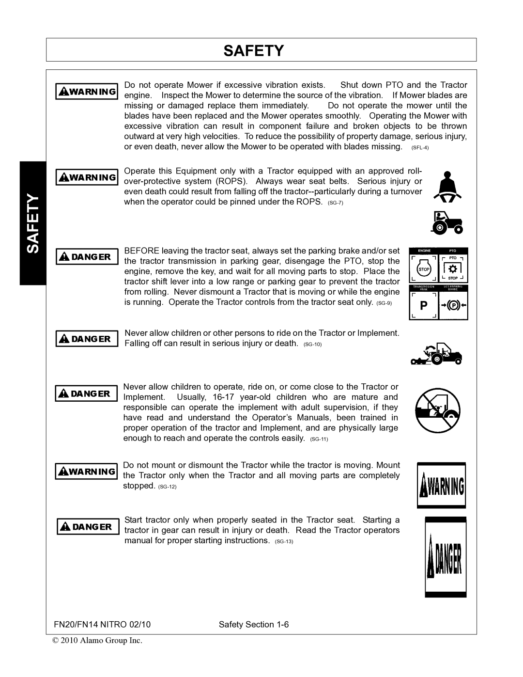 Rhino Mounts FN14, FN20 manual Safety 