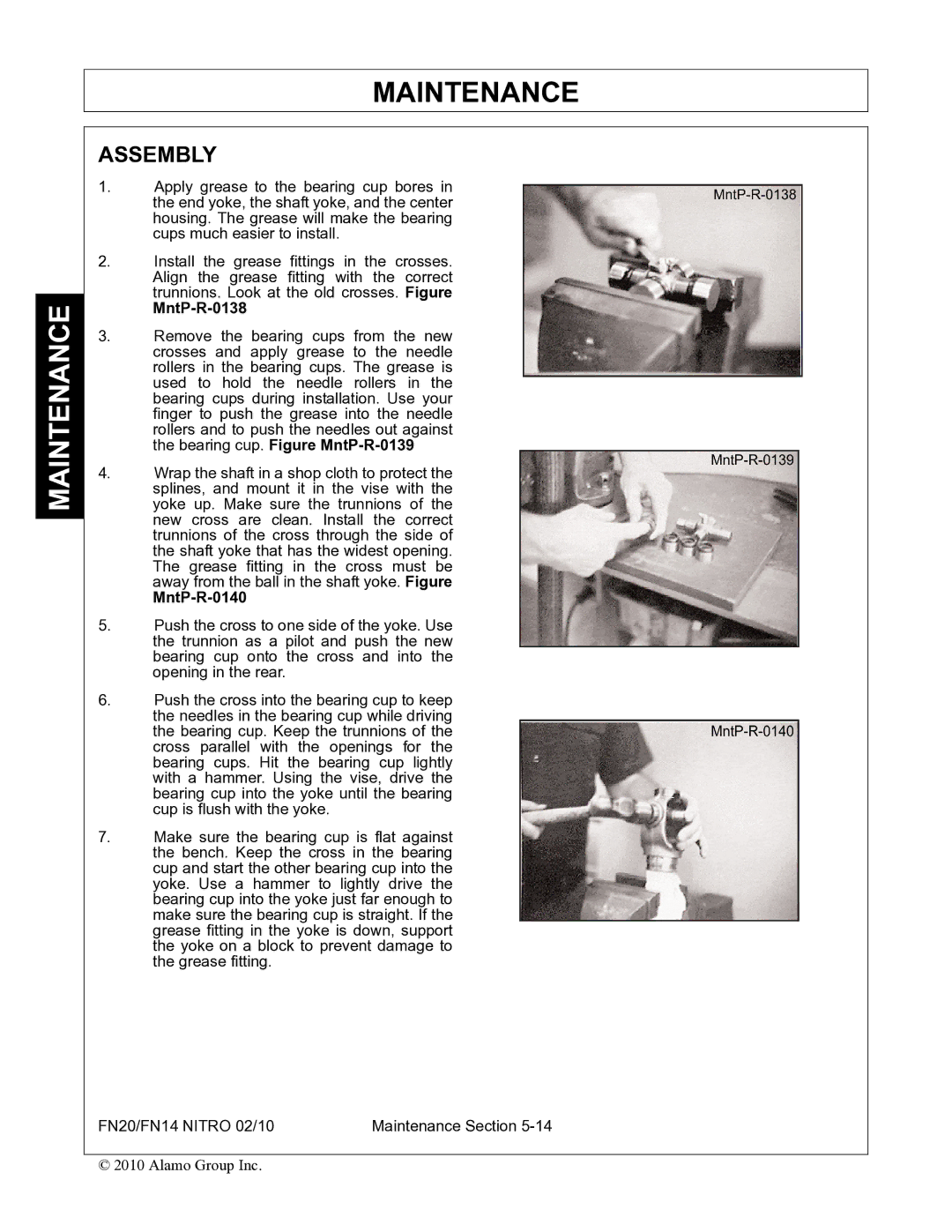 Rhino Mounts FN14, FN20 manual MntP-R-0138, MntP-R-0140 