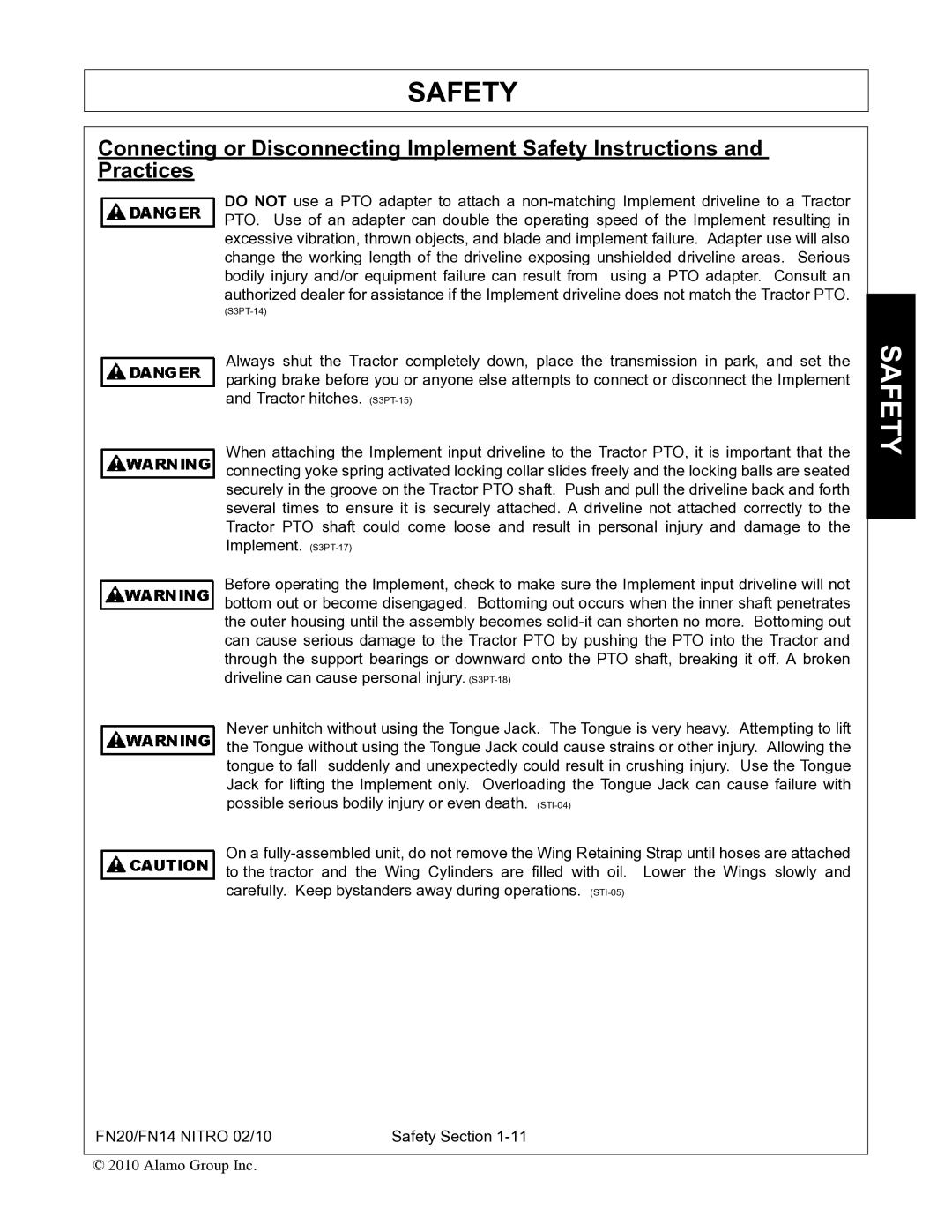 Rhino Mounts FN20, FN14 manual S3PT-14 