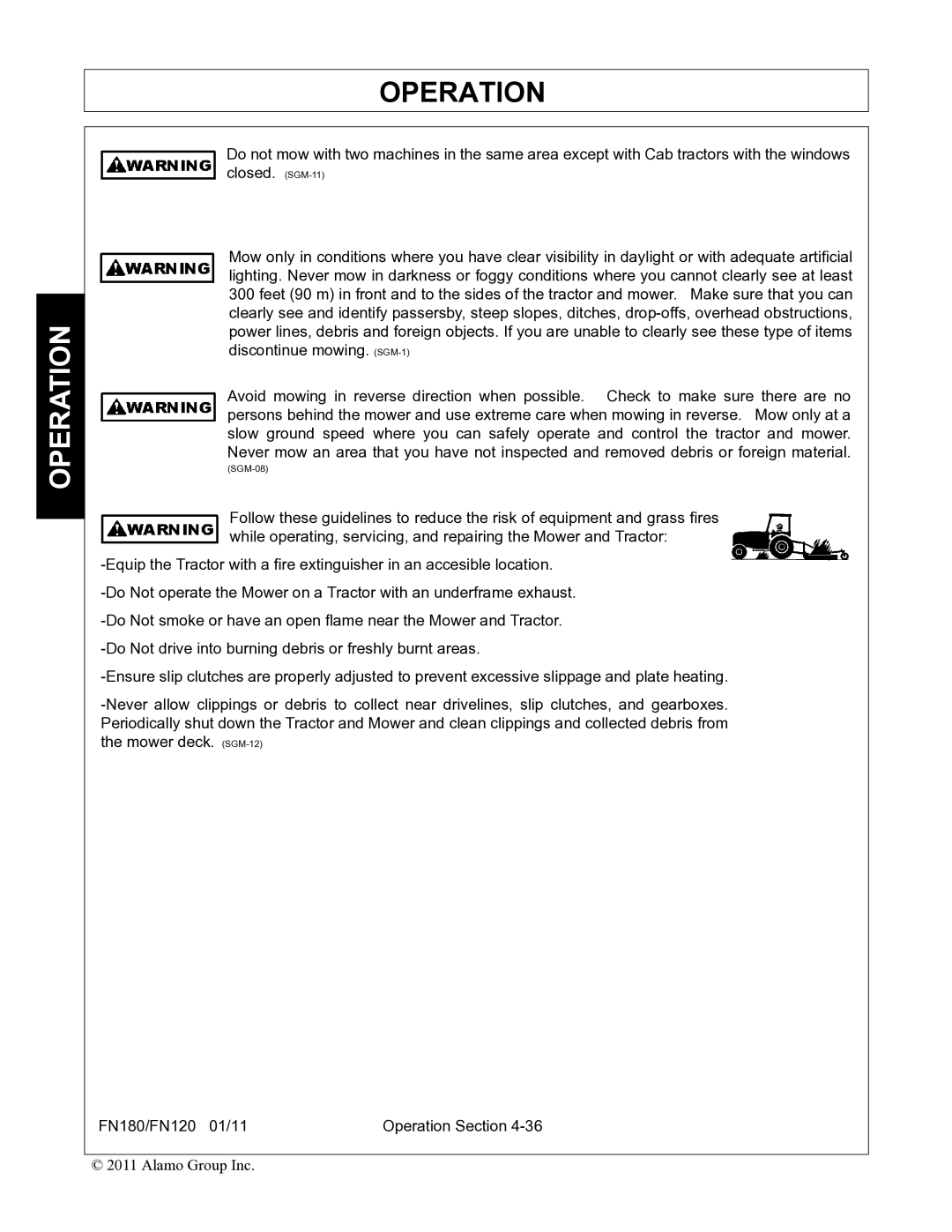 Rhino Mounts FN180, FN120 manual SGM-08 