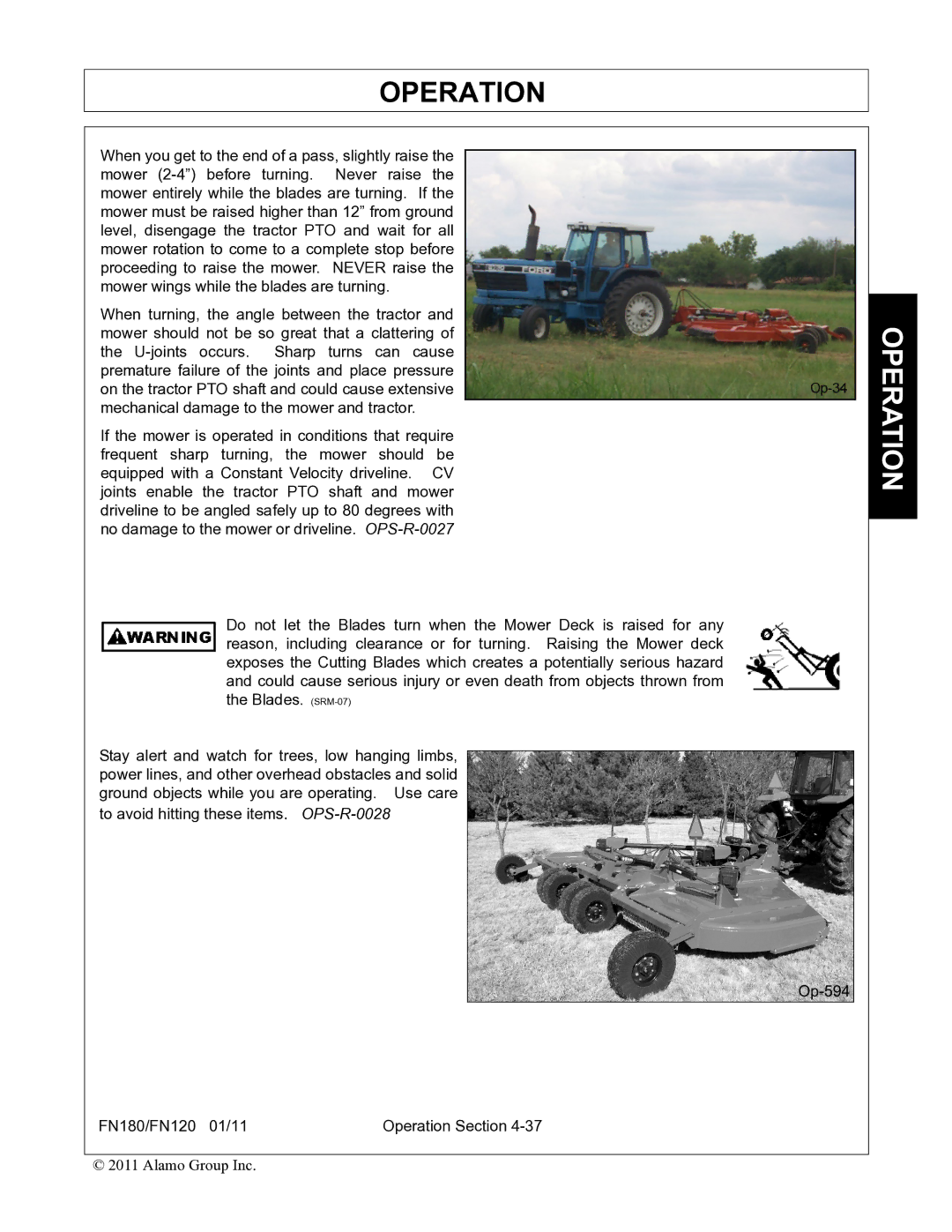 Rhino Mounts FN120, FN180 manual Operation 