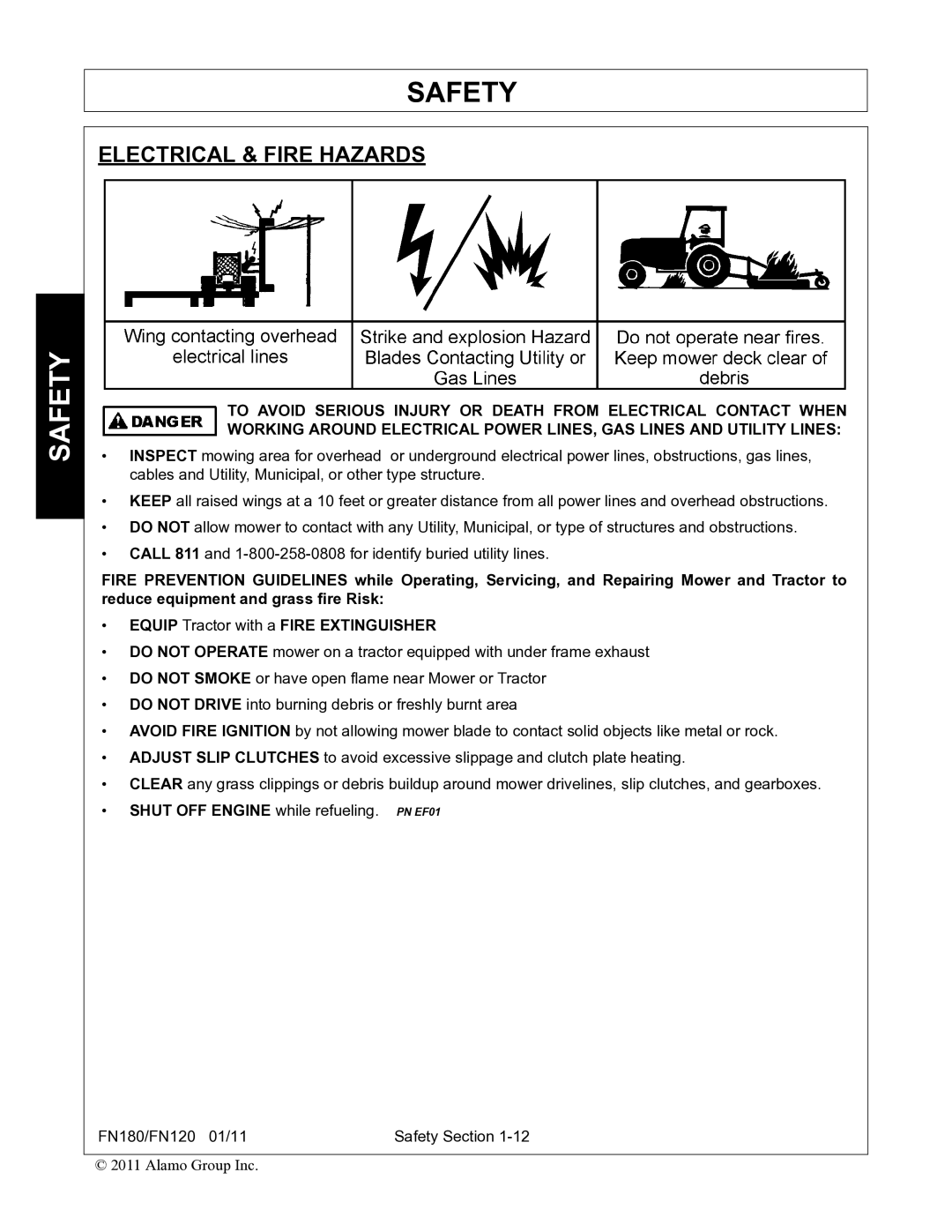 Rhino Mounts FN180, FN120 manual Electrical & Fire Hazards 