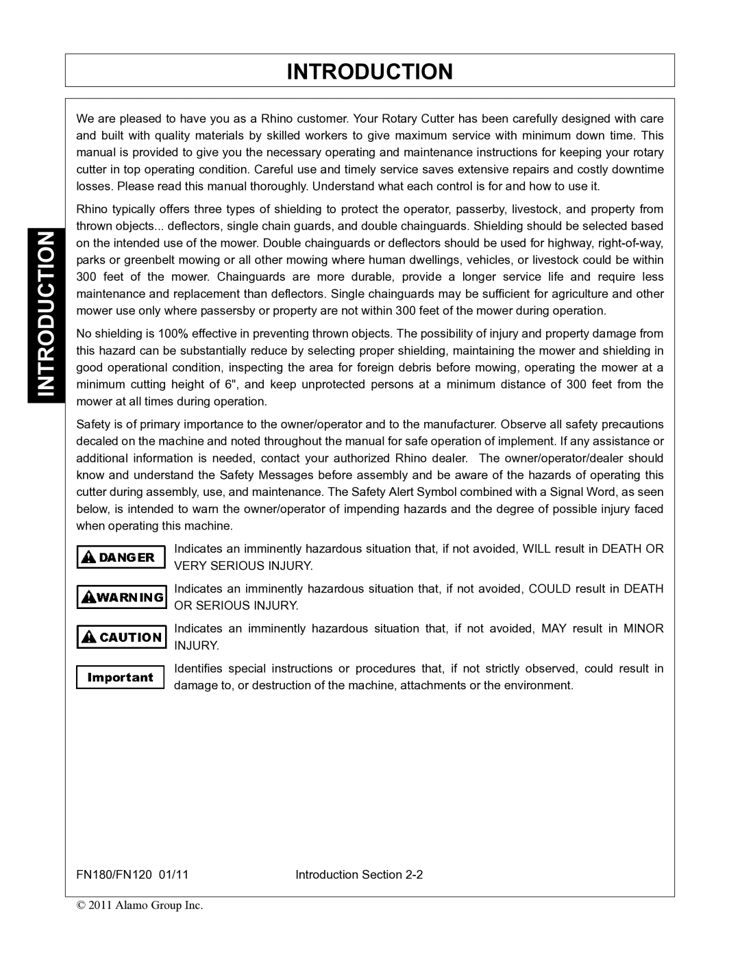 Rhino Mounts FN180, FN120 manual Introduction 