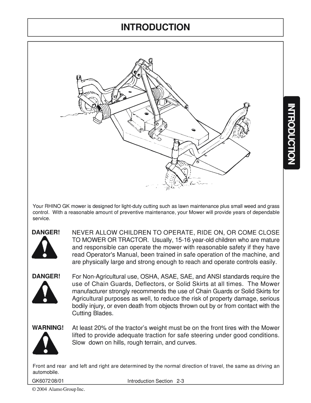 Rhino Mounts GK6072 manual Introduction 