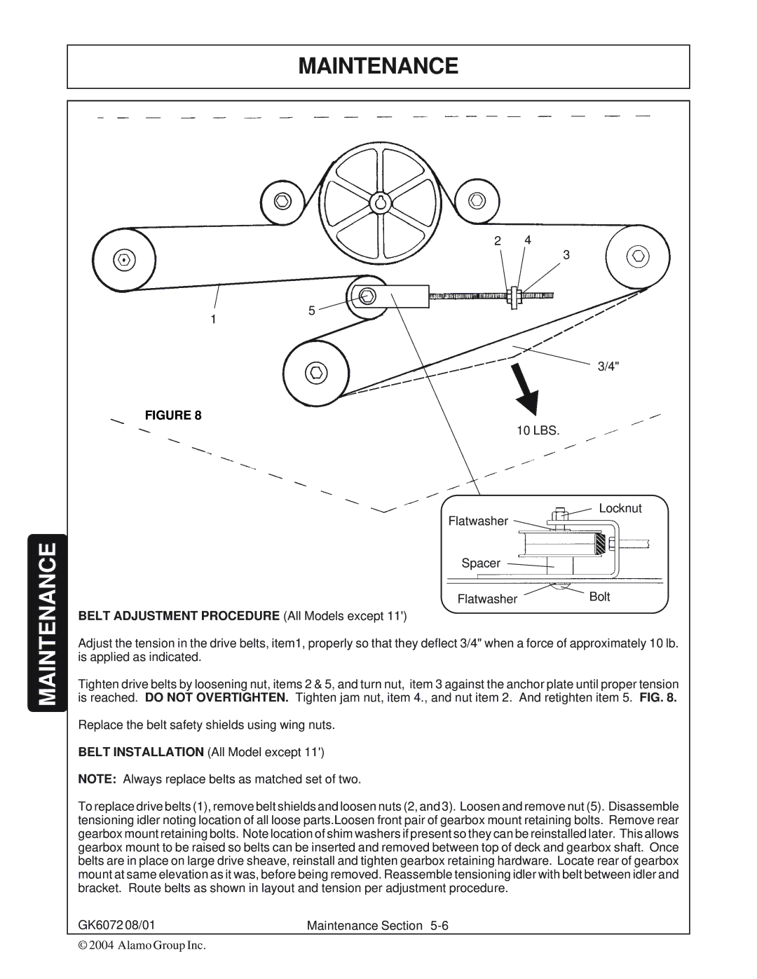 Rhino Mounts GK6072 manual Maintenance 