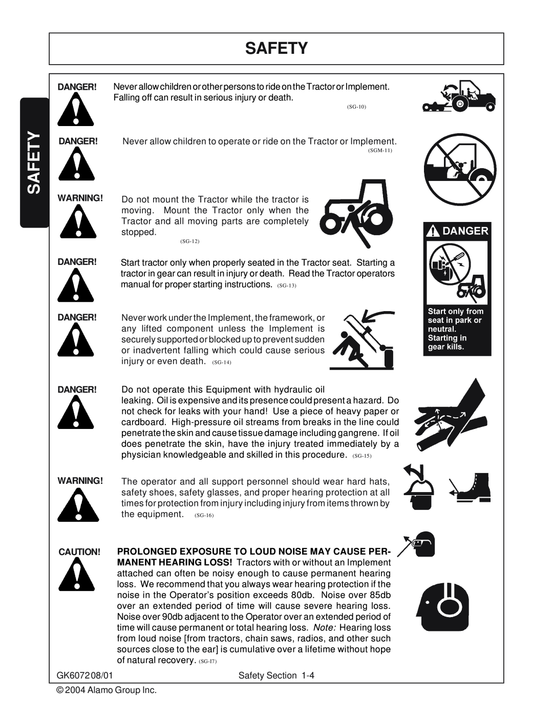 Rhino Mounts GK6072 manual Safety, Danger 