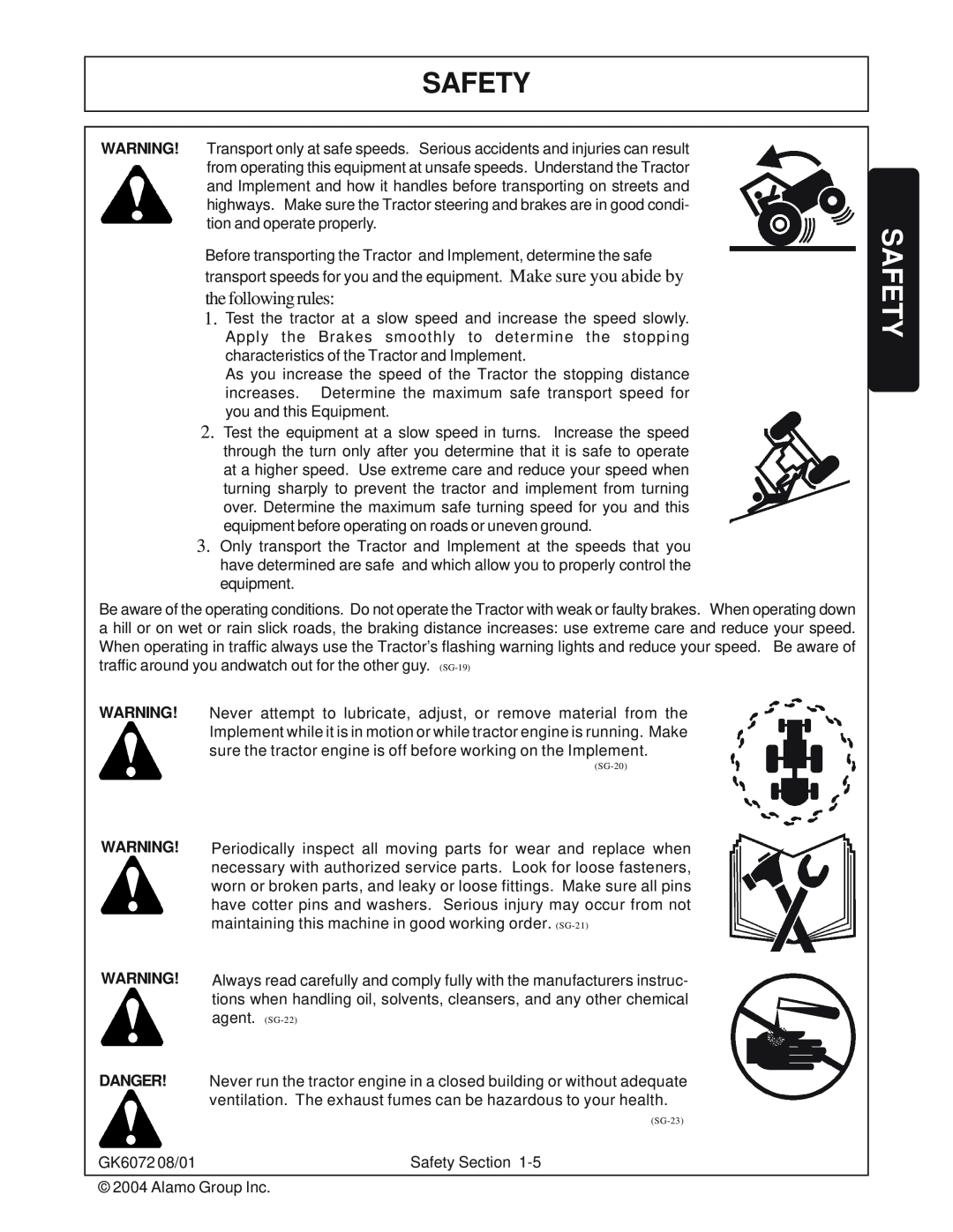 Rhino Mounts GK6072 manual Safety, the following rules, Danger 